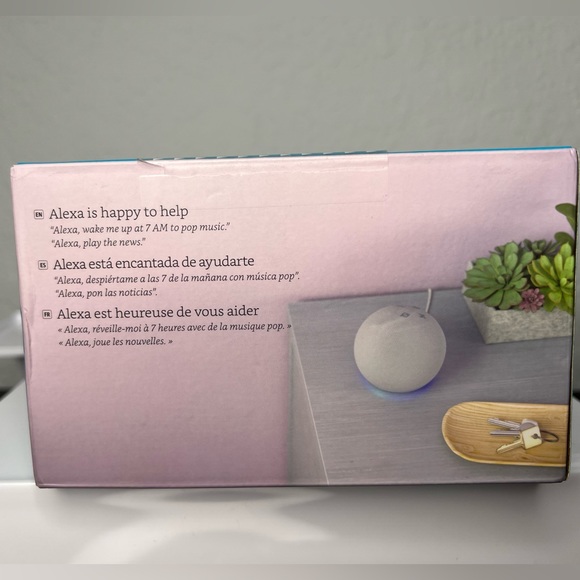 Amazon Echo (4th Gen) | Premium Sound Smart Home Hub Alexa Glacier White - Picture 6 of 13